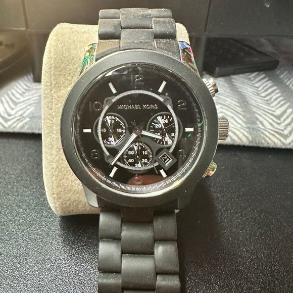 Michael Kors Men's Runway Black Watch MK8107 - Picture 1 of 2